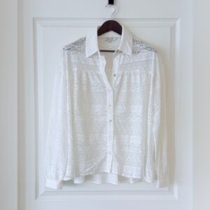 Molly Bracken White Lace Blouse